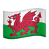 🏴󠁧󠁢󠁷󠁬󠁳󠁿 flag: Wales display on Apple